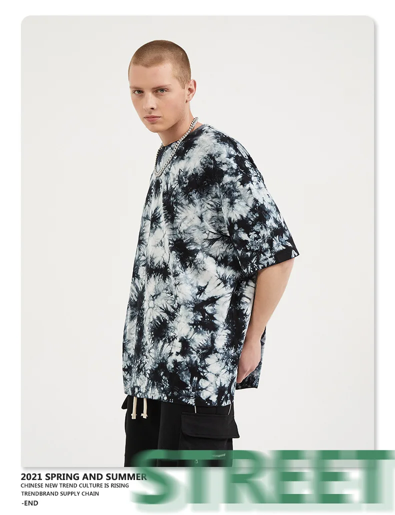 ☆【TARGETTO SEOUL】☆TIE DYE KNIT TEE SHIR.T☆Tシャツ☆ oversized-tie-dye-t-shirt-