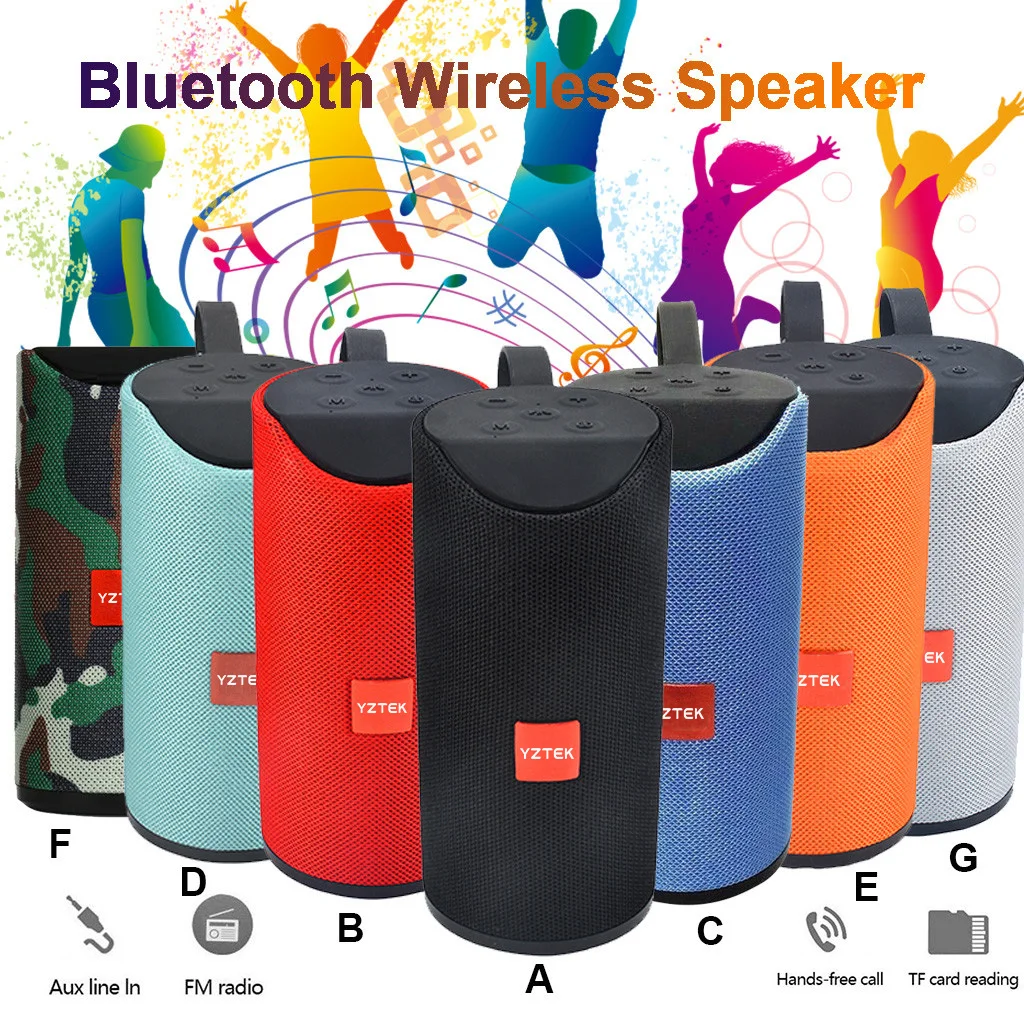 TG Outdoor Portable Cylindrical Fabric bluetooth speaker (TG113)