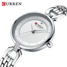 CURREN 9052 Ladies Quartz Luxury Rhinestone Watch Gift Charming Stainless Steel Bracelet Women Wristwatch Montre femme