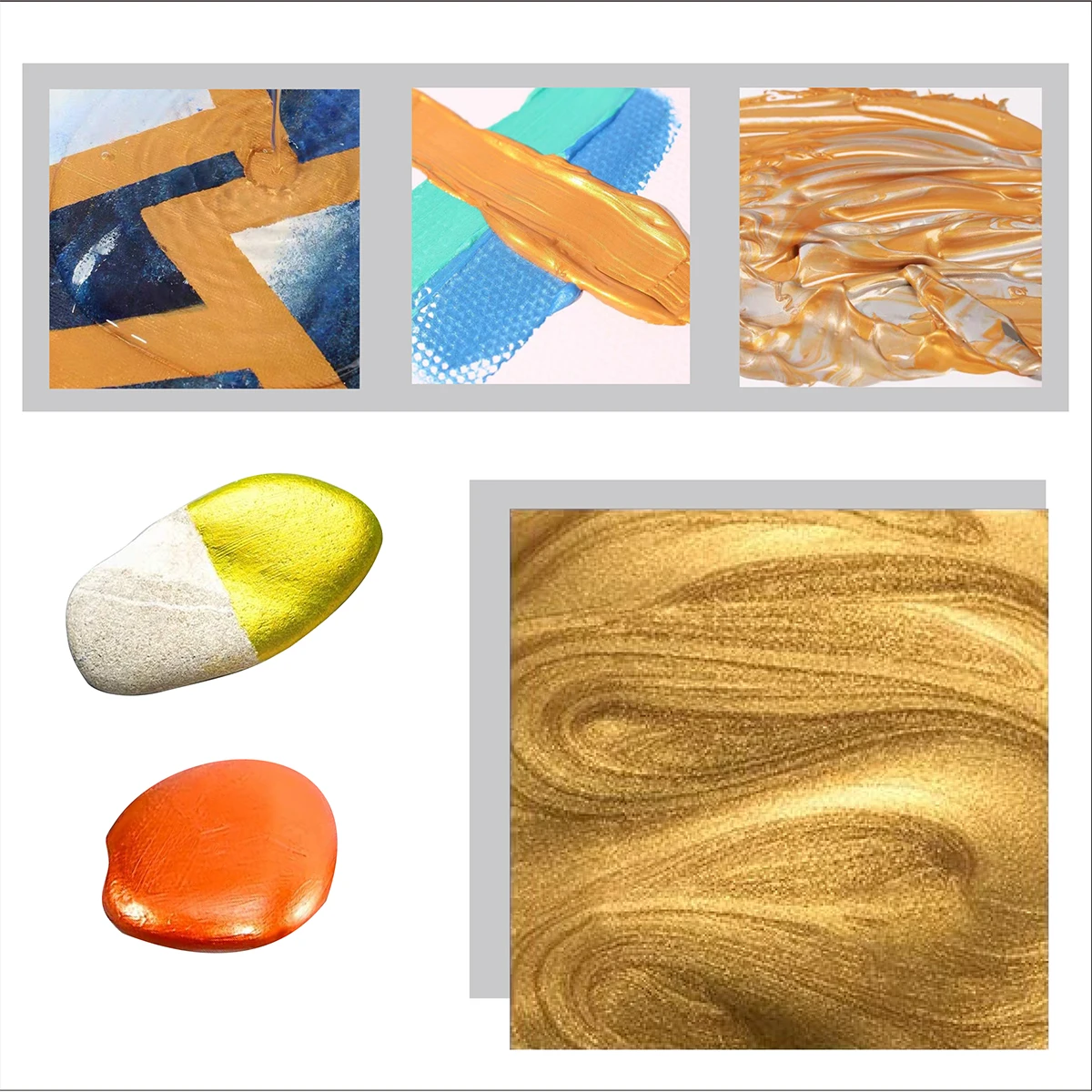 Factory Price Custom Color Glitter Gold Pearl Acrylic Paint Acrylic Pouring Painting