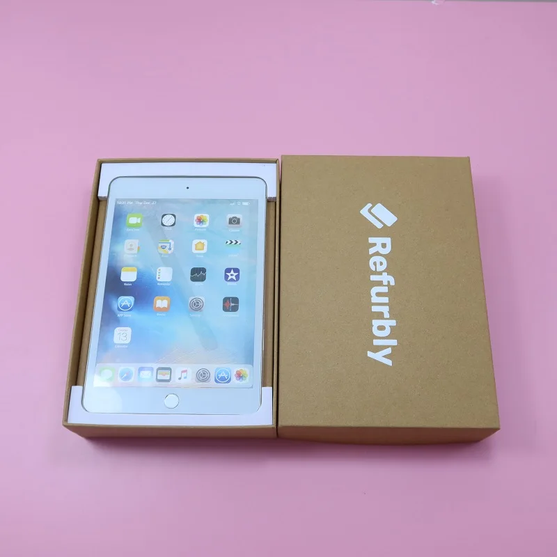 Custom Brown Cardboard Empty Lid and Bottom Electronic Packaging Mini LaptopTablet Gift Packaging Box for Ipad
