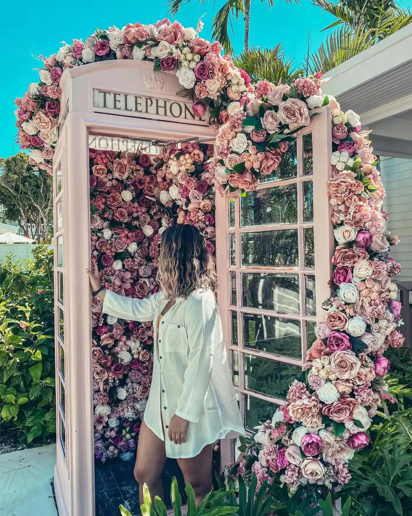 Pink Phone Booth London Retro Phone Booth Handmade Craft Wedding ...