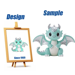 Shengye OEM ODM Cute Animal Dragon Figurines Kawaii Action Figure Custom Made Design 3D Cartoon Dinosaur Figurine Toys PVC Doll