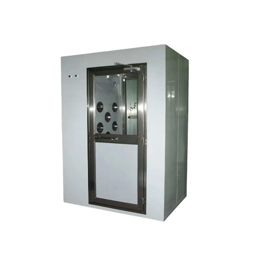 Customized stainless steel modular air shower for clean rooms with GMP air interlock and dust removal