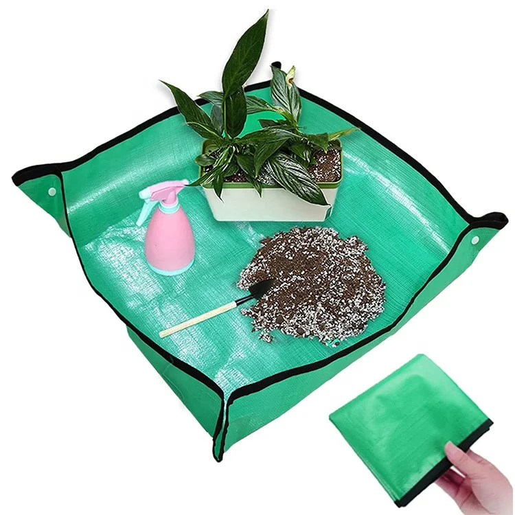 Plant Transplanting Repotting Mat Foldable Garden Work Cloth Waterproof 