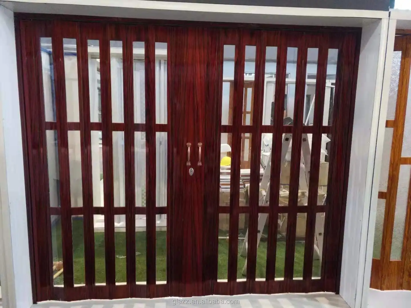 PVC Bathroom Folding Door Cheap Price Interior Sliding Door