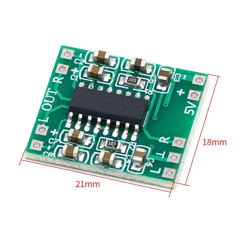 Amplificatore Digitale PAM8403 USB 5V DC – Classe D, 3W+3W, Protezione Corto Circuito E Sovratemperatura