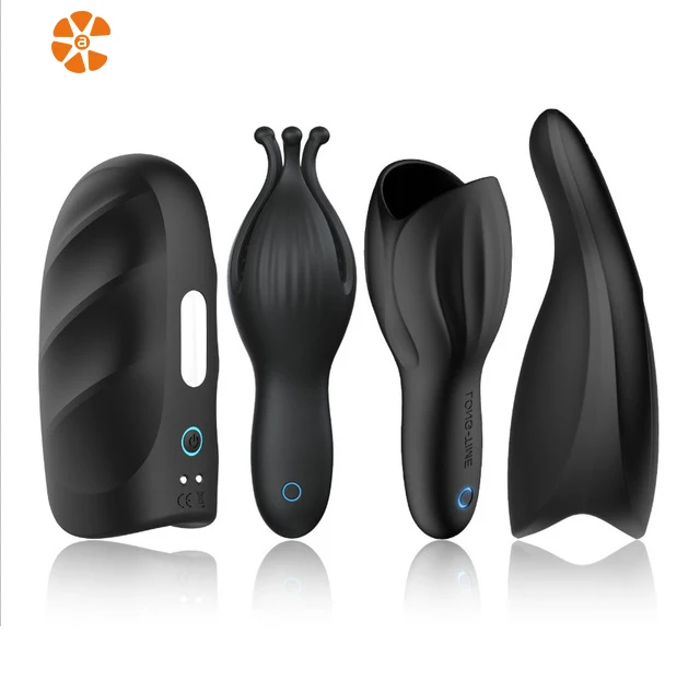 Electric Glans Penis Exercise Delay Trainer With 10 Frequency Vibration Oral Sex Automatic Masturbator for Man Penis Exerciser