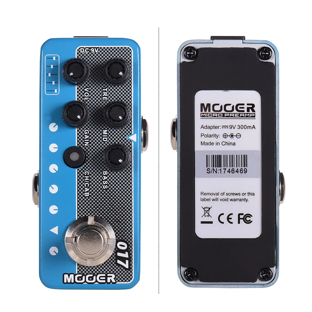 MOOER 017 CALI MK IV Canaux 3 Préampli numérique Pédale de guitare