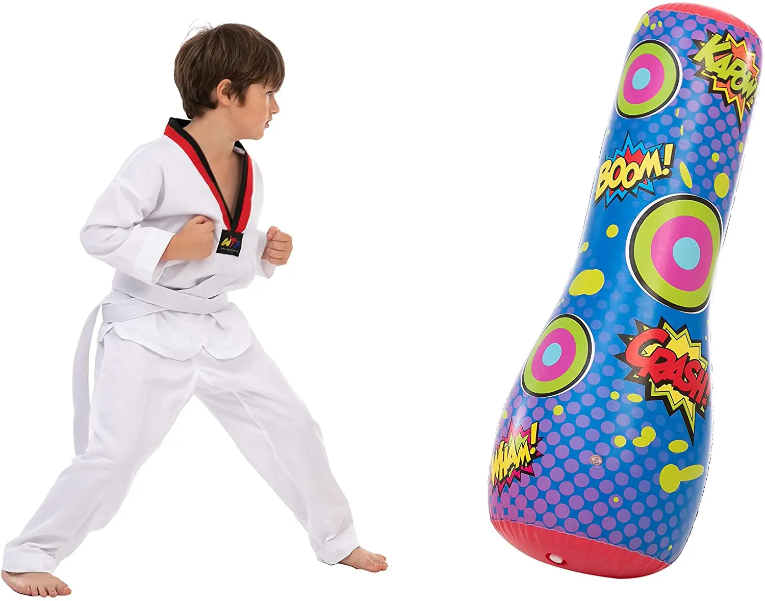 47英寸自由站立出气袋充气拳击袋儿童博普包