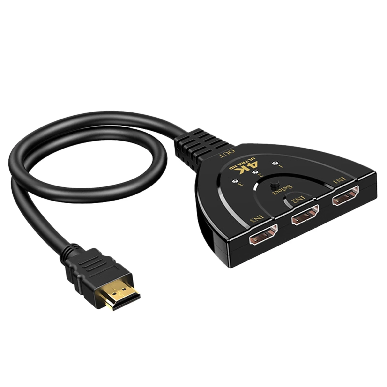 Répartiteur HDMI 4K - Sortie HDMI 3 en 1 - Commutateur HDMI
