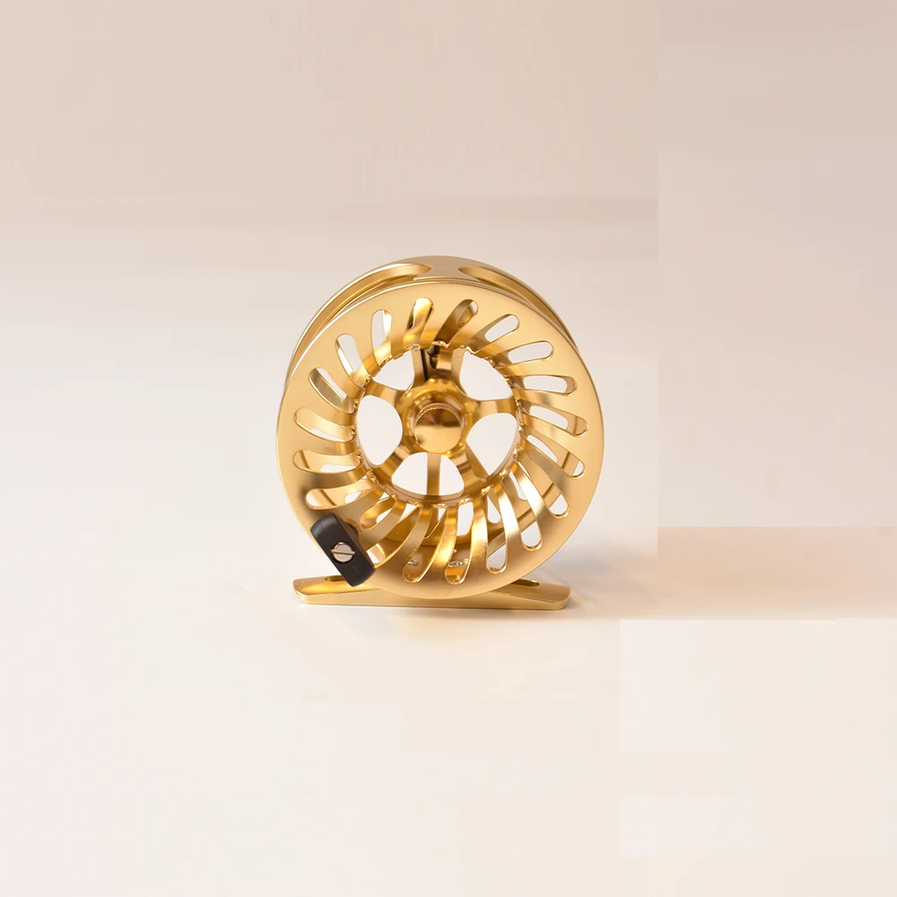 CNC Fly Reel MN Power Handle Saltwater Spinning Reels Handle Threaded Fly Reel Automatic Clutch Fishing Fish