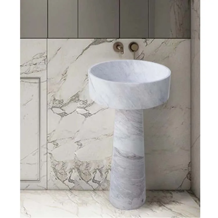 クリームマーフィル大理石台座シンク手彫りポリッシュ洗面台| Alibaba.com