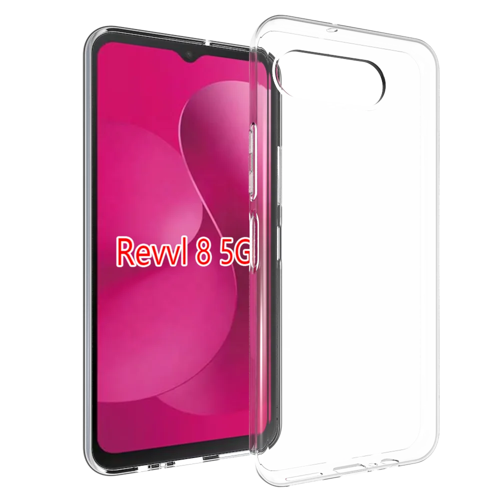Transparent TPU Case for T-Mobile Revvl 8 Pro 5G - 360 Protection Transparent TPU Case for T-Mobile Revvl 8 Pro 5G - 360 Protection