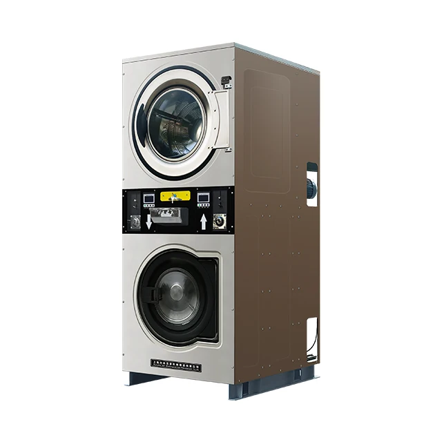 Multi Functional Double-layer Self-service Coin Operated Washing Machine, Integrated Upper and Lower Washing and Drying Machine
