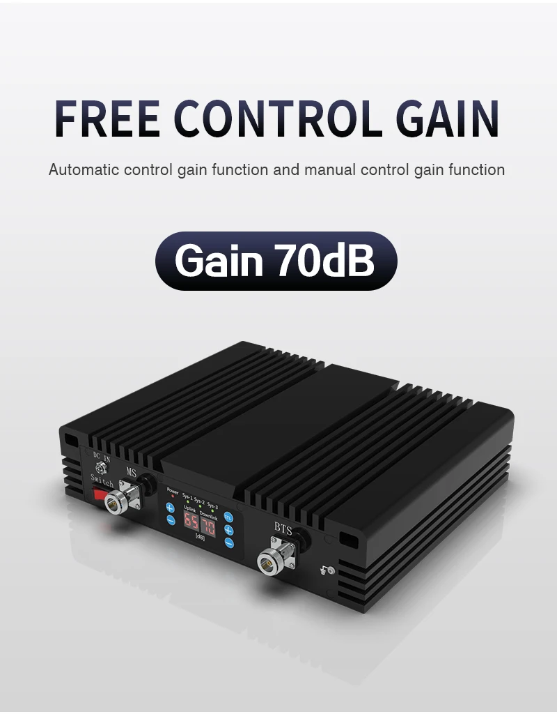 Lintratek  Customized High Quality signal repeater  Tri-band Indoor home use Repeater 900 1800 2100 MHz Mobile Signal Booster