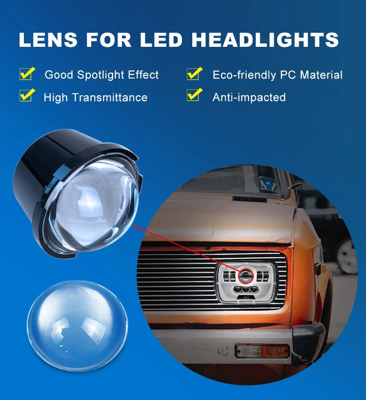 Customized Plastic Lens Cardboard Vr Lens Convex Lens For Led Headlight