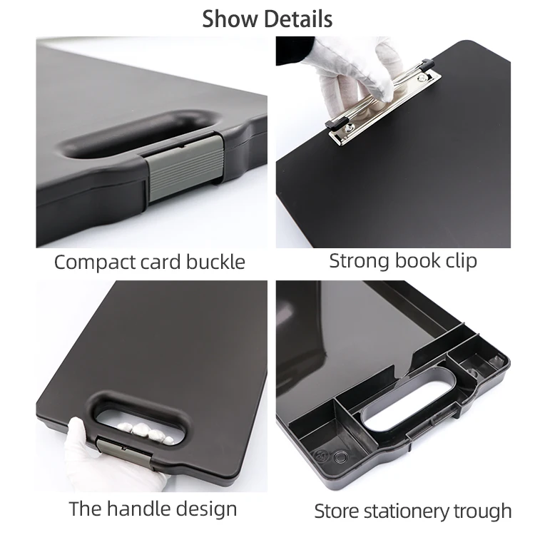Exam Clipboard | A4 Plastic Storage Clipboard With Pen Holder - View #9