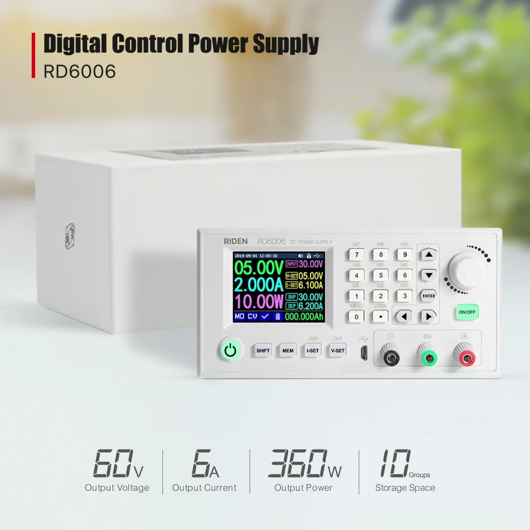 RK6006 60V 6A Adjustable DC Regulated Power Supply Step Down Buck