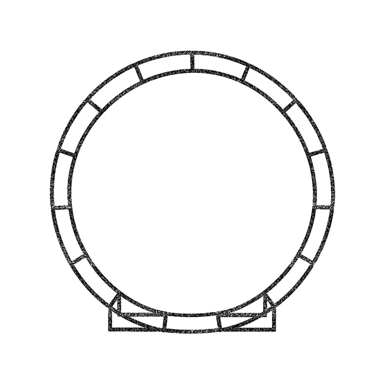 China Manufacturer Round Metal Arch Frame 2m Circle Flower Arch Stand