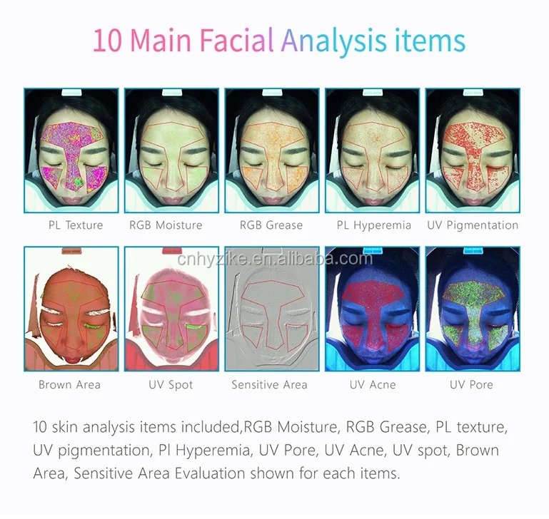 Portable 3D Skin Detection System Facial Skin Analyzer Scanner Tester Device Detector Face Analysis Machine