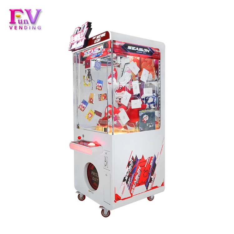 Coin Operate Claw Machine 1 Player II Toy Crane Claw Vending Game Machine for Family Entertainment