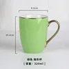 Green gold-plated handle