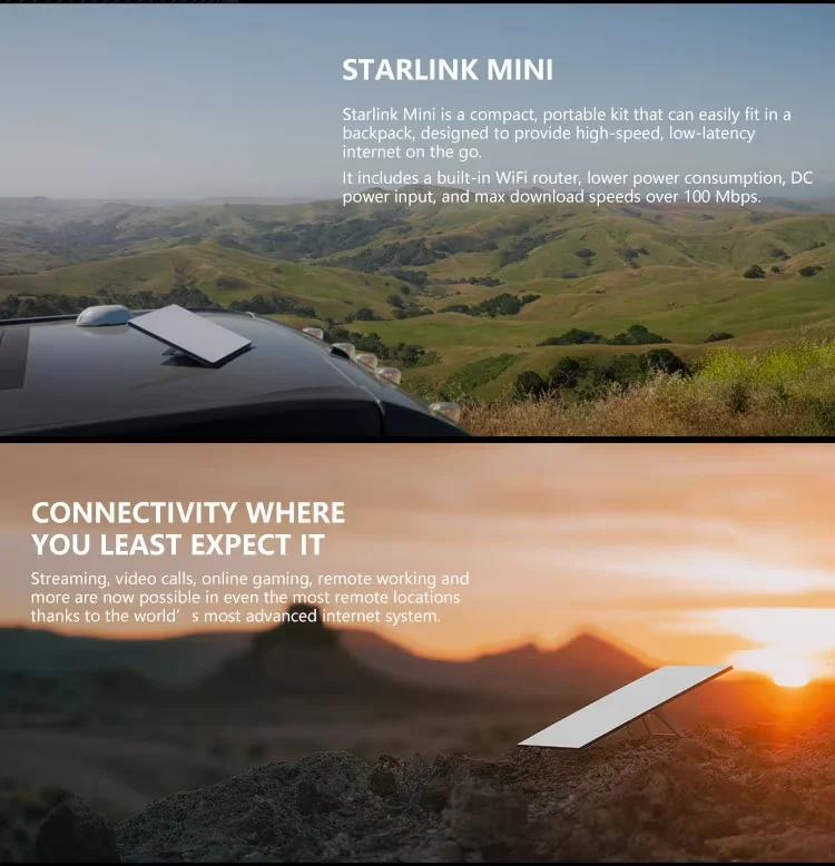 NEW Starlink Rev4 Satellite Internet Flat Starlink Mini High-Performance Starlink Satellite Internet Kit With Wedge Mount 1