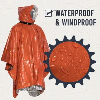 Poncho Survie Poncho De Survie D'urgence - 4 Pièces, Feuille Thermique Mylar - Réversible, Compact - Rétention Chaleur 90% Kit Camping Randonnée Signalisation Orange Argenté Poncho Survie Poncho De Survie D'urgence - 4 Pièces, Feuille Thermique Mylar - Réversible, Compact - Rétention Chaleur 90% Kit Camping Randonnée Signalisation Orange Argenté
