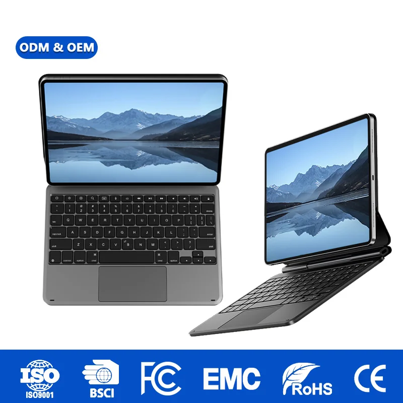 US Layout CNC Anodized Waterproof Ultra Slim 7 Colors Keyboard Case for iPad Pro/Air  11