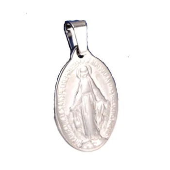 Collana Medaglia Miracolosa Nostra Signora Di Guadalupe – COOLSTEELANDBEYOND – Acciaio Inossidabile – Catena 75cm - 3