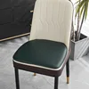 Cojín de silla de cuero - verde oscuro