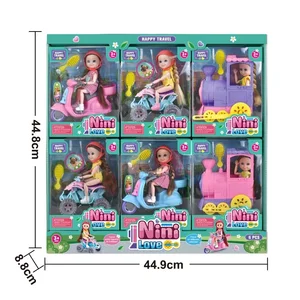 EPT Mini Cute 6' Solid Body Baby Motorcycle Girl Toy Doll