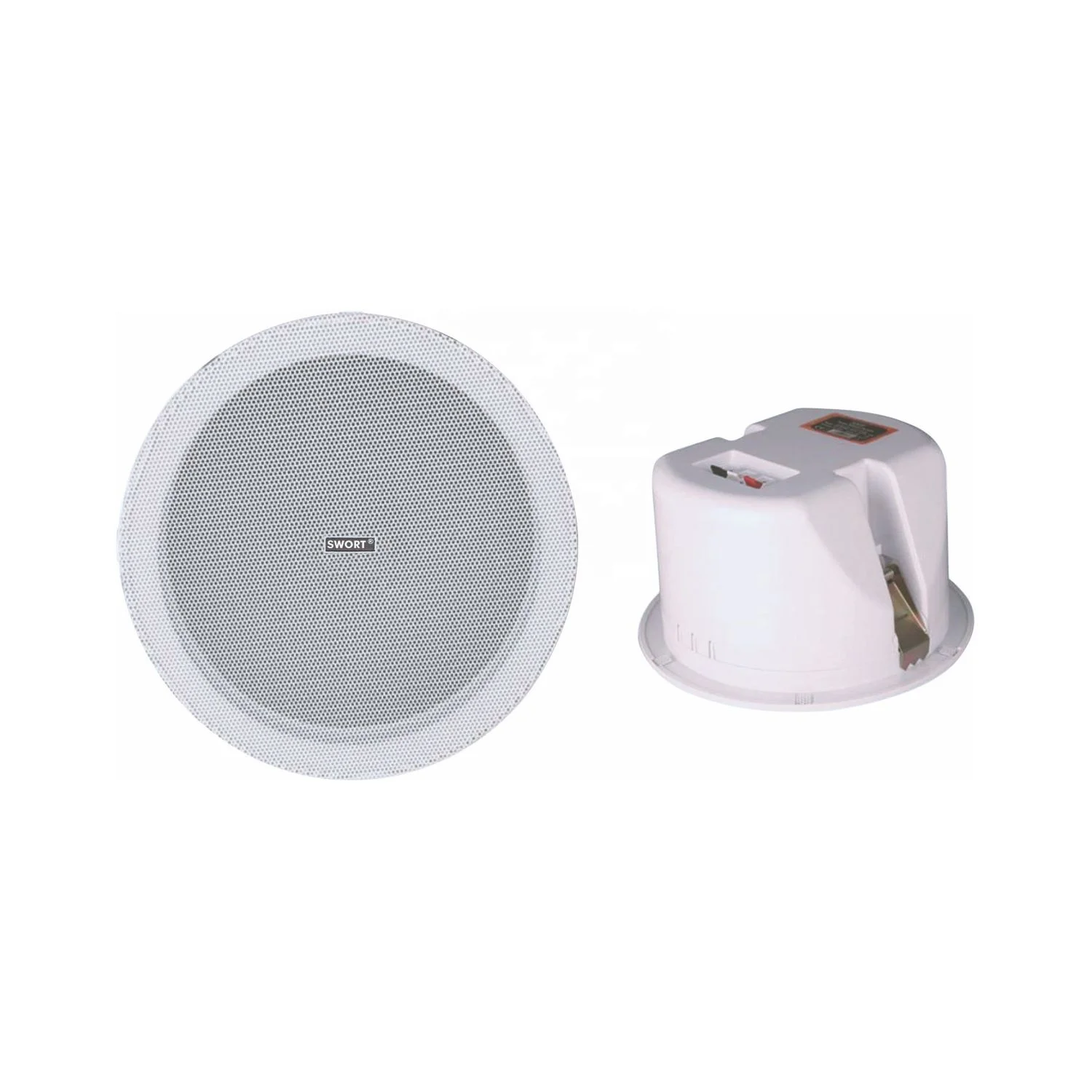 OEM Indoor Wireless for Bluetooth Ceiling Speaker for Home Theatre 70V 100V Metal Grille with Narrow Bezel Plastic Back Cover