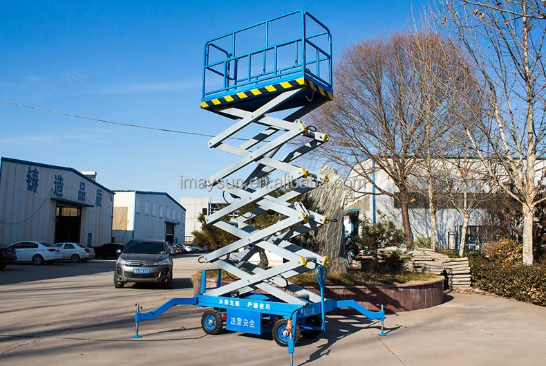 10 M 20 M Aerial Work Electric Hydraulic Platform Desktop Elevator Self