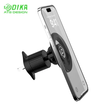 DIKA Strong magnetic ring car phone holder Instrument panel air outlet Rear seat car holder 3 in 1 multifunctional phone holder