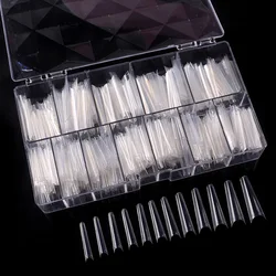 TSZS Новейшая Оптовая продажа XXL C изогнутые кончики для ногтей балерина искусственные ногти 2XL крышка гроба прозрачные инструменты