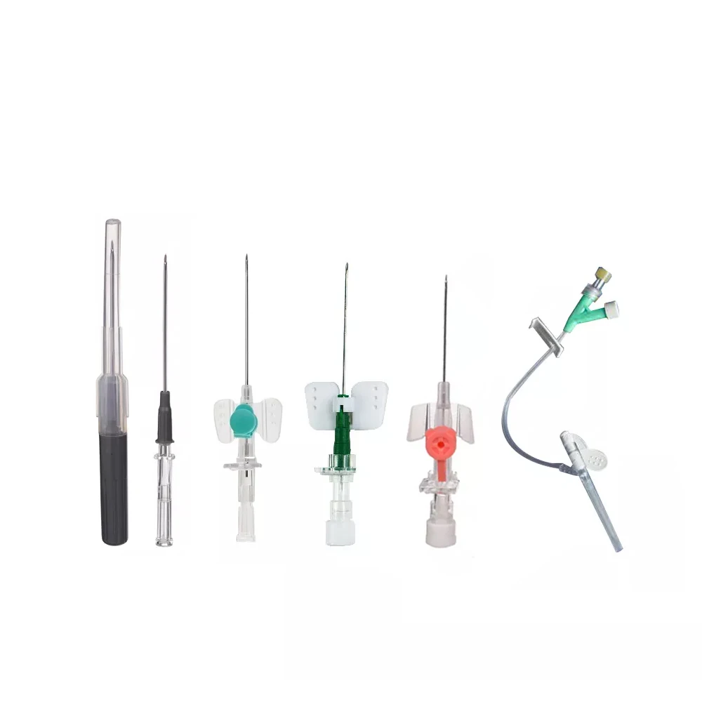 Mdt High Quality IV CANNULA CATHETER cum iniectio Portus et Wing alia Type Medicos Sonda