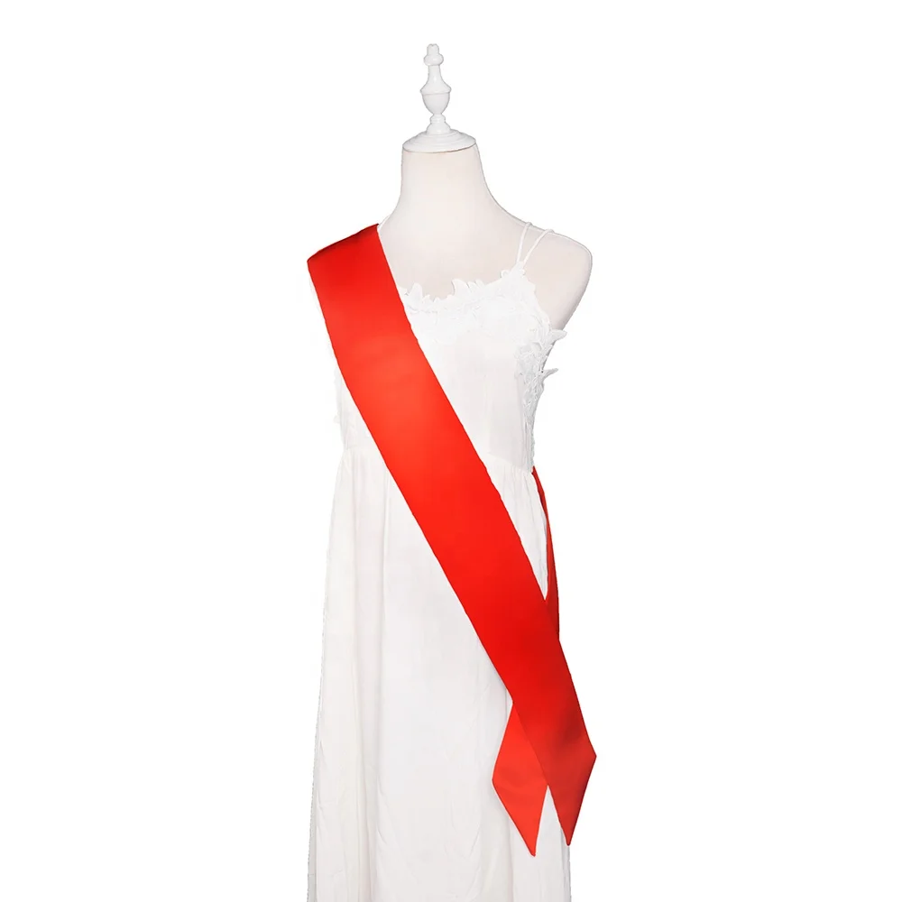 pageant satin sash red wholesale