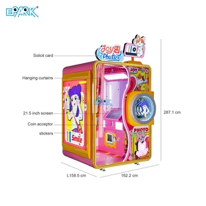 2026 New Commercial Joy Photo Booth Machine Coin Operated Fully Automatic Instant Print Photo Booth Vending Machine