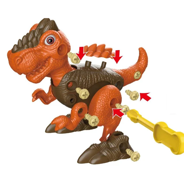 Simulation Dinosaur Diy with Electric Drill Assemble Dinosaur Toy Take Apart Assembly Dinosaur Toy