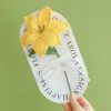 Lily yellow-transparent tote bag