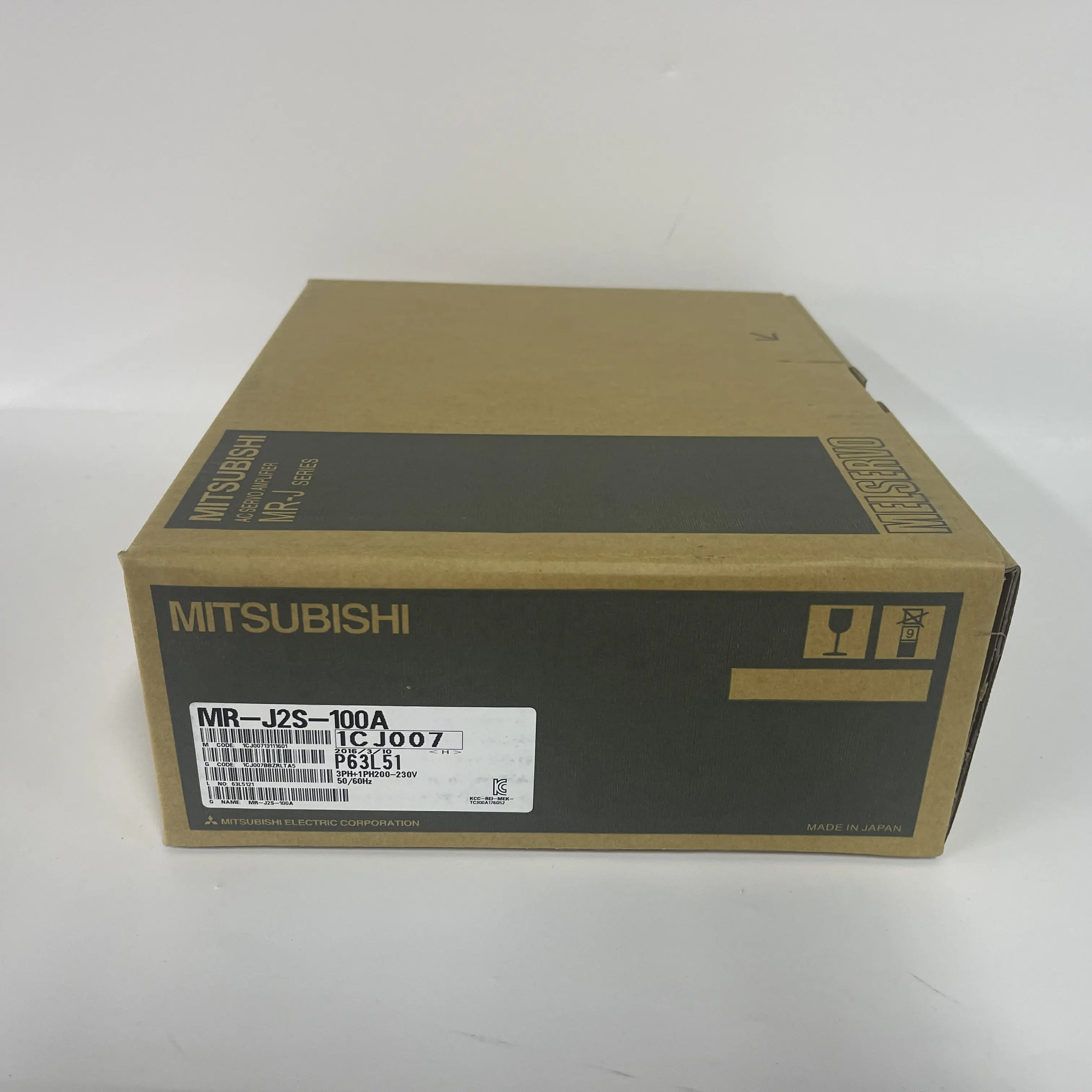 Mitsubishi AC Servo Amplifier MR-J2S-100A Mitsubishi AC Servo Amplifier MR-J2S-100A