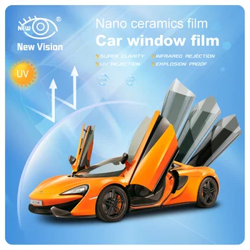 Premium 2mil Nano Ceramic Window Film  99% UV & 80% IR Rejection  PET Material  Self-Adhesive  Guangdong China  IR Template