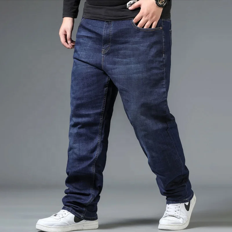Jeans taglie forti da uomo elasticizzati grandi e alti pantaloni