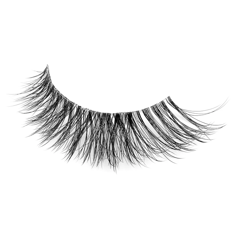 Hollyren Natural Full Strip Lashes Vegan 3d Mink Faux Eyelashes Fluffy ...