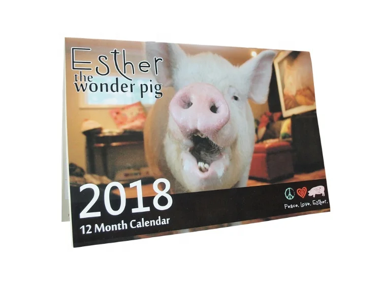 2021 Custom Digital Table Calendar, Desk Calendar, Foldable Wall Calendar Printing