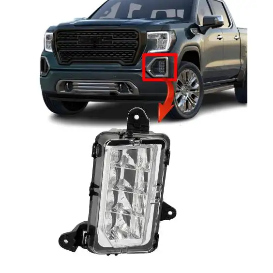 car daytime running light lamp LED Fog lamp for GMC Sierra 1500 2019 2020 2021 accessories body kit parts oem 84739475/84739476