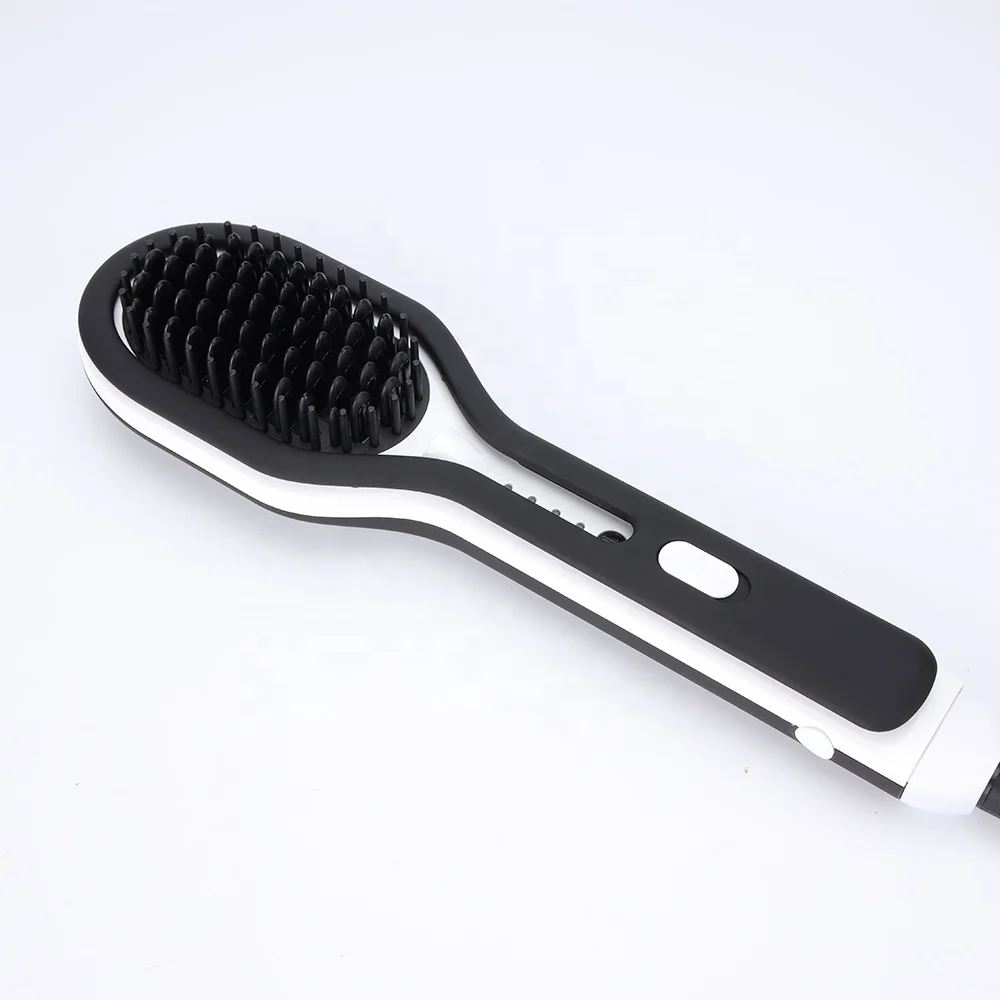 New Electric hair straightener brush wholesale heat comb fast straightener TV in same