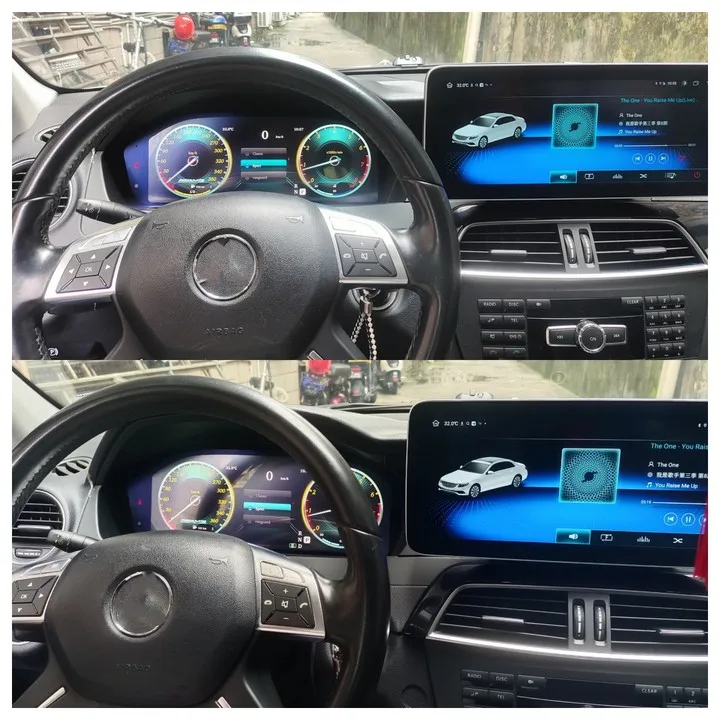 Digital Cluster Virtual Lcd Dashboard For Mercedes Benz C W204 2011